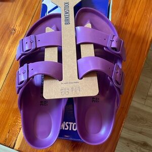 Birkenstock purple sandals